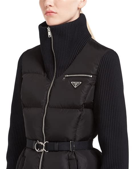 prada puffer jacket damen|prada sleeveless puffer jacket.